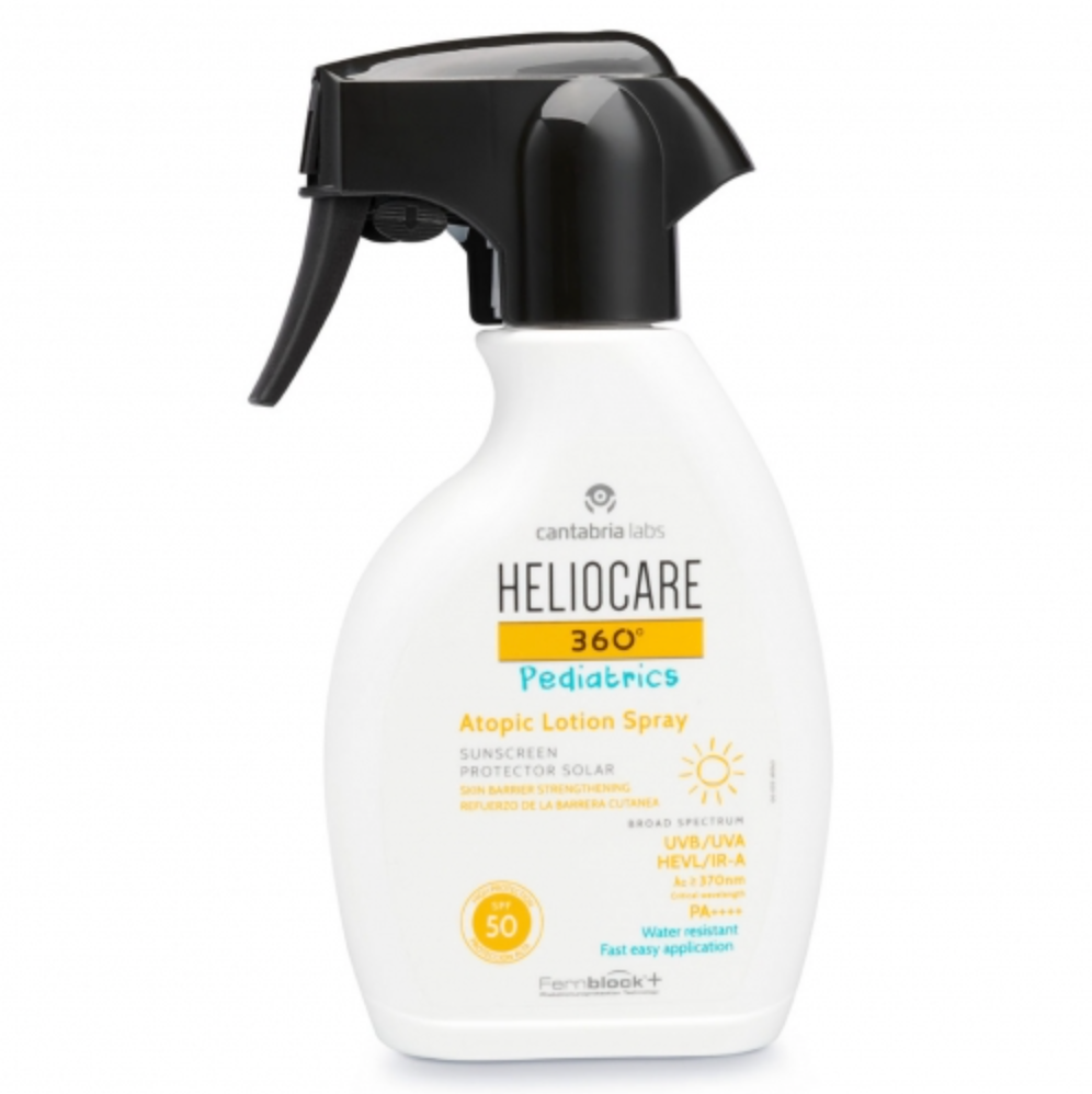 Heliocare 360 Pediatrics apsauga atopinei vaiku ir kudikiu odai SPF50 250 ml | Jovi Esthetic