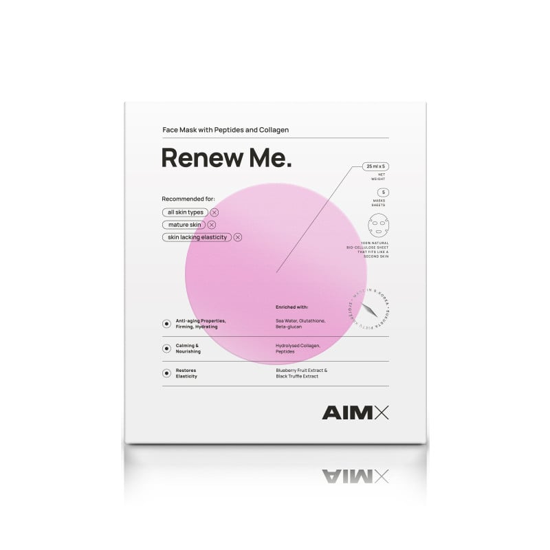 AIMX Renew Me lakstine veido kauke su peptidais ir kolagenu | Jovi Esthetic