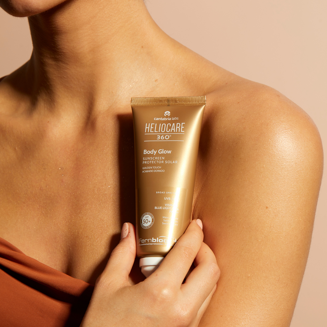 Heliocare 360 Body Glow SPF50 tekstura | Jovi Esthetic