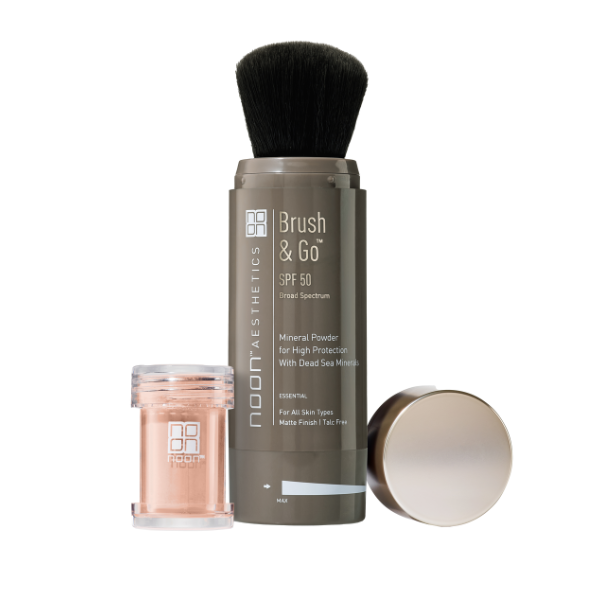 NOON Brush and Go SPF50 pudra naudojimas | Jovi Esthetic