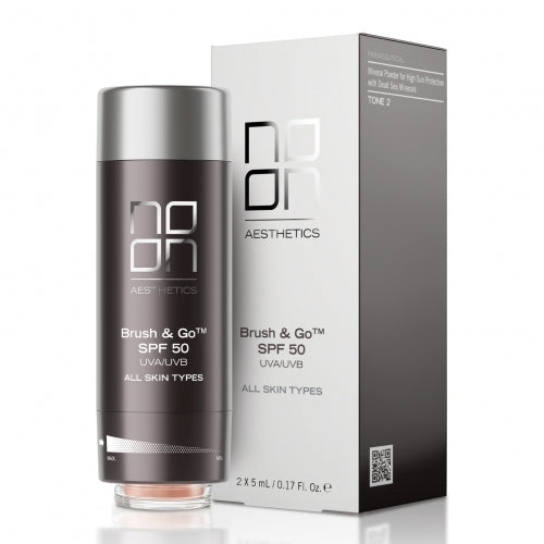 NOON Brush and Go SPF50 mineraline apsauga nuo saules 2x5 ml | Jovi Esthetic