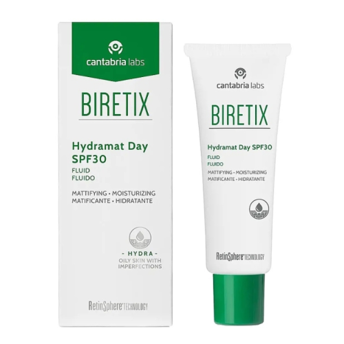 Biretix Hydramat Day SPF30 fluidas riebiai odai 50 ml | Jovi Esthetic
