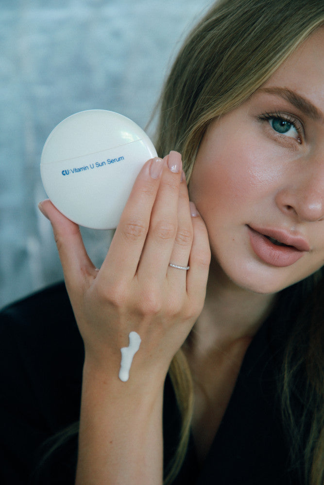 Cuskin apsauginis serumas SPF50 naudojimas | Jovi Esthetic