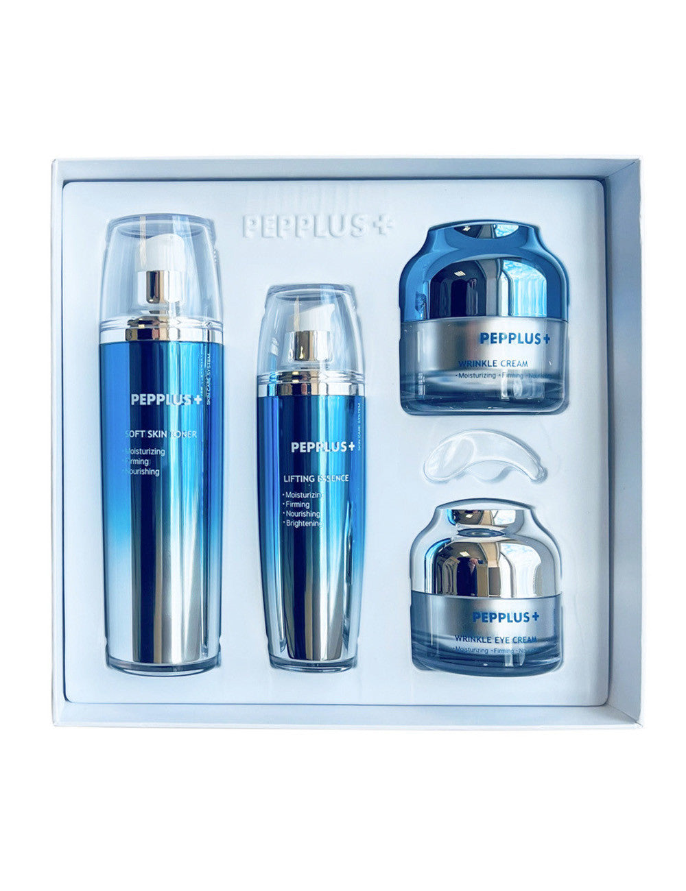 Pepplus Premium rinkinys tonikas esencija veido kremas paakiu kremas | Jovi Esthetic