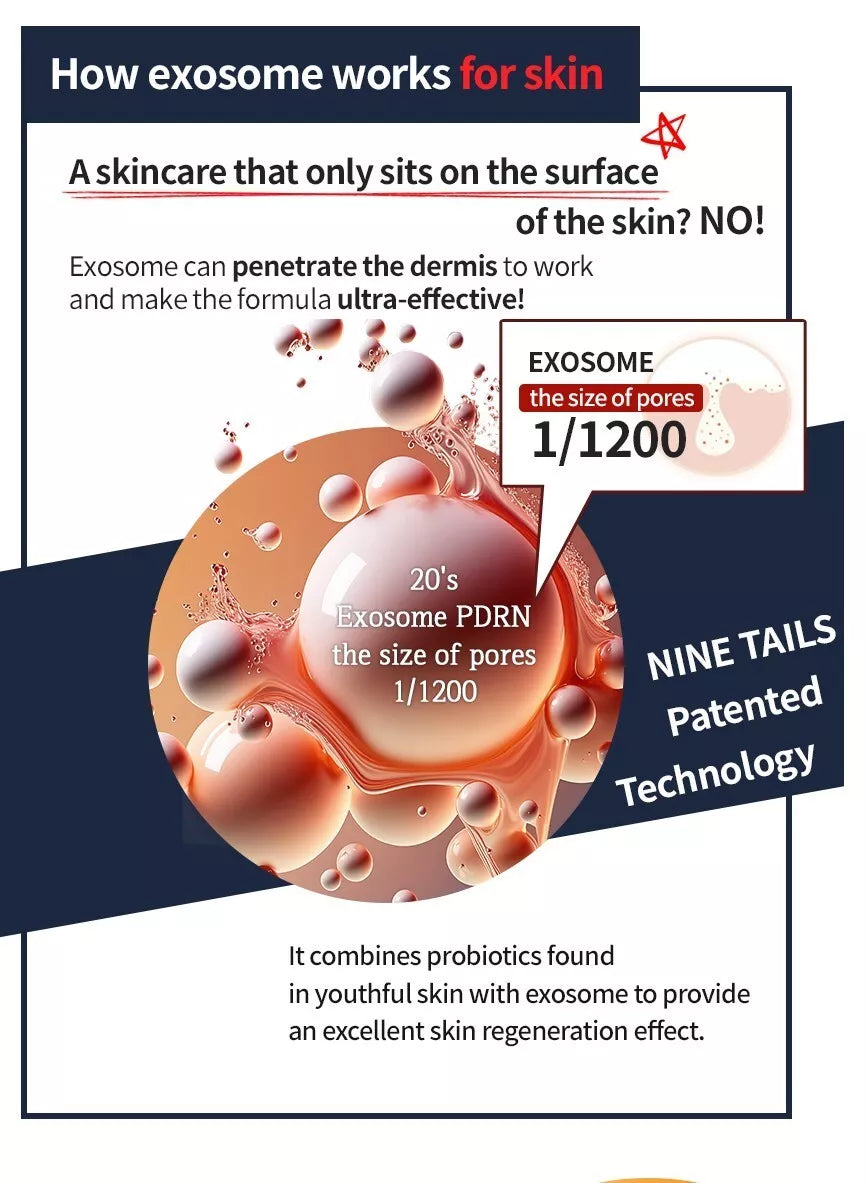 NINE TAILS egzosomų kremas su SPF50+ ir mėlynosios šviesos apsauga, 50ml 50ml | Jovi Esthetic